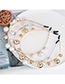 Fashion Large Pearl Gold Size Gold Beads Fine Hair Hoop