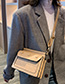 Fashion Brown Flap Diamond Cross Body Shoulder Bag