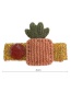 Fashion Chocolate Color Pineapple Contrast Fabric Hair Clip