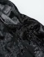 Fashion Black Pearl-trimmed Cheongsam Short-sleeved Dress