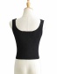 Fashion White Knitted Camisole With Chest Straps