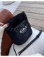 Fashion Black Plush Chain-stitched Monogram Shoulder Bag