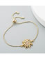 Fashion Color Sun Flower Diamond Pull Geometric Bracelet