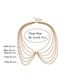 Fashion Golden Geometric Tassel U-shaped Symmetrical Waist Chain