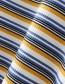 Fashion Yellow Round Neck Stripe Dress
