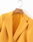 Fashion Yellow Small Button Small Suit