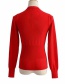 Fashion White Knitted V-neck Single-breasted Waist Sweater Cardigan