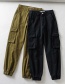 Fashion Army Green Multi-pocket Overalls