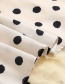 Fashion White Polka-dot Print Irregular Double Hem Skirt