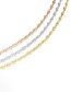 Fashion Golden Disc Double Layer Stainless Steel Necklace