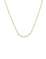 Fashion Golden Round Pearl Multilayer Stainless Steel Necklace