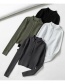 Fashion Black Half-zip Open Waist Sweater
