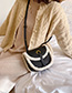 Fashion Black Lambskin Stitched Shoulder Bag