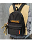 Fashion Orange Patchwork Embroidered Backpack