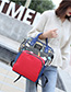 Fashion Red Multifunctional Mummy Bag With Printed Stitching Moon Clip