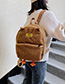 Fashion Black Plush Owl Backpack