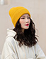Fashion Khaki Woolen Printed Letter Hat