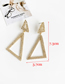 Fashion Golden Alloy Studded Triangle Stud Earrings