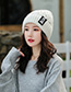 Fashion White Graffiti Cloth Knit Hat