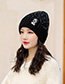 Fashion Black Graffiti Cloth Knit Hat
