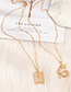 Fashion Golden Rose Diamond Totem Dragon Necklace Set