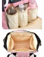 Fashion Pink Multifunctional Printed Mummy Bag
