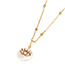 Fashion Golden Shaped Pearl Eyeball Bead Necklace