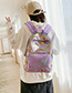 Fashion Color Purple Sequined Mermaid Backpack