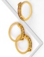 Fashion Golden Classic Arrow-set Diamond Adjustable Ring