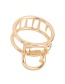 Fashion Rose Gold Round Hollow Grab Clamp