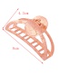 Fashion Rose Gold Geometric Alloy Frosted Relief Grip Clamp