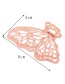 Fashion Rose Gold Geometric Alloy Hollow Butterfly Grab