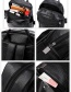 Fashion Black Letter Patch Backpack