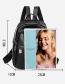 Fashion Black Letter Patch Backpack