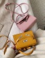 Fashion Pink Crocodile Shoulder Bag With Lock