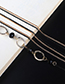 Fashion Golden Crystal Geometric Multilayer Necklace Glasses Chain Dual Use