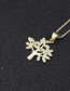 Fashion Gold-plated Life Tree Necklace With Diamonds