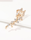Fashion Golden Butterfly Alloy Diamond Pierced Ear Bone Clip Single