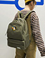 Fashion Green Letter Patch Backpack
