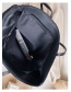 Fashion Black Stitched Contrast Crossbody Shoulder Bag