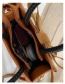 Fashion Brown Bow Rhombus Stitch Shoulder Bag