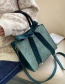 Fashion Green Bow Rhombus Stitch Shoulder Bag