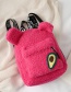 Fashion Pink Lamb Fur Bear Backpack