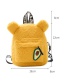 Fashion Yellow Lamb Fur Bear Backpack