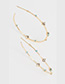 Fashion Golden Copper Wire C Stud Earrings
