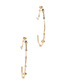 Fashion Golden Copper Wire C Stud Earrings