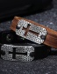 Fashion Brown Cross Alloy Leather Men's Bracelet