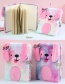 Fashion Violet (with Lock) Puppy Plush Bow For Children With Lock Password Notebook