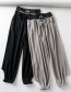 Fashion Gray Lace-up Cutout Pants