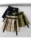 Fashion Army Green Belted Multi-pocket Skirt